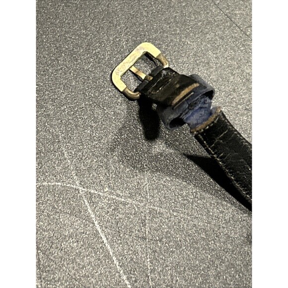 Vintage Timex Girls Scout Brownie Watch Black Leather Band Membership Star Lot - Picture 13 of 13